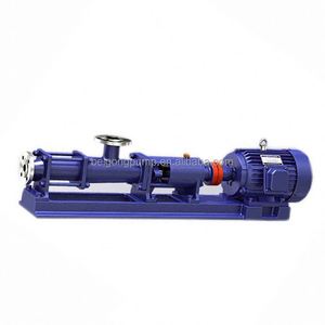 Bomba de tornillo excéntrico monoelíptica tipo G con rotor helicoidal y estator, bomba de tornillo único para transferencia de lodos, suspensos y hormigón - Product Image 1