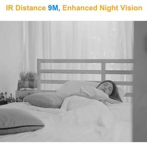 Caméra intérieure Wifi Antela 1080P H.264 2MP avec vision nocturne, détection de mouvement, audio bidirectionnel, stockage cloud, sécurité domestique - Product Image 4