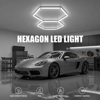 Lampes de plafond LED hexagonales en nid d'abeille portables et étanches à prix abordable pour garage, salle de sport, jardin et hôtel