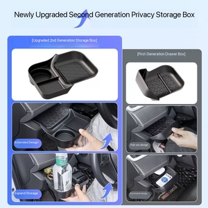 Caja <span class=keywords><strong>de</strong></span> Almacenamiento Lateral del Conductor con Portavasos <span class=keywords><strong>de</strong></span> Silicona para <span class=keywords><strong>Toyota</strong></span> <span class=keywords><strong>RAV4</strong></span> y Wildlander 2025, Organizador Oculto, Accesorios Interiores - Product Image 2