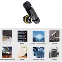 Connecteur RJ45 professionnel étanche IP68 Cat6 blindé pour extérieur, coupleur Ethernet en nylon PA66 pour caméra IP CCTV et éclairage PoE