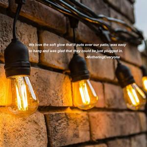 Jardin extérieur Edison ampoule Globe étanche connectable série <span class=keywords><strong>solaire</strong></span> Led <span class=keywords><strong>guirlande</strong></span> lumineuse de Noël pour patio vacances <span class=keywords><strong>guirlande</strong></span> - Product Image 2