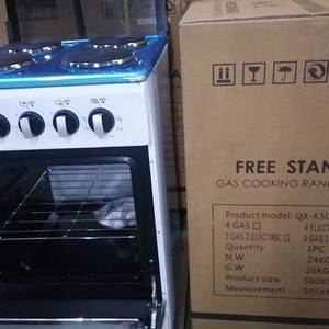 Estufa de Cocina Combinada de 50 cm de Ancho con 3 Quemadores de Gas y 1 Eléctrico, Horno Integrado, Encendido Manual, para Uso en la Cocina - Product Image 2