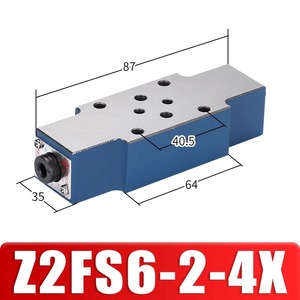Vanne de contrôle hydraulique à commande pilote Z2S6A-1-40B/Z2FS10B-20, empilable, à maintien de pression, bidirectionnelle, à régulation de débit - Product Image 2