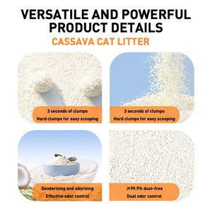 Litière <span class=keywords><strong>pour</strong></span> chatons en pur manioc, hautement absorbante, contrôle des odeurs supplémentaire, sans poussière, facile à façonner, non collante, type tofu blanc - Product Image 6