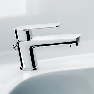 KLINT Mélangeur de lavabo incliné chromé à levier unique Outil de tournage de haute qualité - Product Image 4