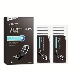 Home Office Easy Use Taken Black Color Fashion Design Oral Fresh Clean Teeth Whitening Strips