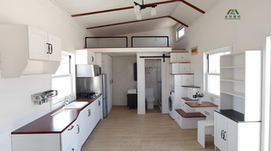 Case prefabbricate impermeabili eco-friendly per uffici residenziali hotel e appartamenti per ville modulari <span class=keywords><strong>in</strong></span> acciaio Kit case - Product Image 5