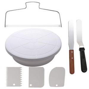 Cake Turntable <b>Round</b> For Butter Piping Birthday Cake Decorating Supplies - Product Image 4