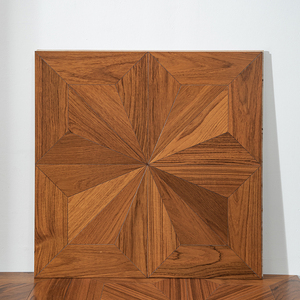 Suelo de Parqué de Madera de Teca Natural de Lujo con Patrón de Diamante, Madera Multicapa para Interiores - Product Image 4
