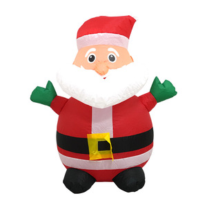 Árbol de Navidad Inflable de Abeto de 240 cm/8 pies y 3 Niveles con Lazo Rojo, Ventilador Incorporado y Luces Internas <span class=keywords><strong>para</strong></span> Decoración del Hogar y Jardín - Product Image 5