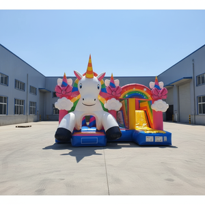 Castillo Inflable <span class=keywords><strong>de</strong></span> Color Rosa Usado para Fiestas a <span class=keywords><strong>Precio</strong></span> Económico, Castillo Inflable Comercial - Product Image 3