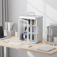 Boîte de rangement murale Glosen B2624 en alliage d'aluminium pour téléphone portable, compartiment pour école, salle de classe, bureau