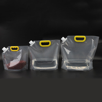 Pochette souple personnalisée pliable et portable pour eau minérale et liquides, 5 litres, en plastique de qualité alimentaire, avec bec verseur, L28
