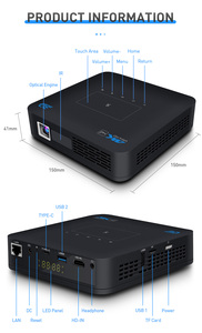 Proyector Inteligente DLP P15 <span class=keywords><strong>2022</strong></span>, Cine en Casa 3D, Video 4K, Cine Privado de Bolsillo, Android 9.0 - Product Image 6
