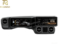 Écran Android double 12,3 pouces RoadNavi pour Jeep Wrangler JK 2011-2017, autoradio numérique