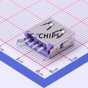 916-162A1172Y10210 USB Connector Through hole Component (THT) Connector Type-A USB 2.0 Female Through Hole - Product Image 2