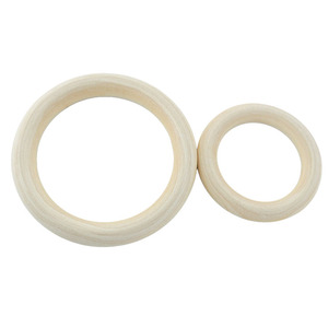 Anillos de Madera Natural sin Acabado, Ecológicos, en Varios Tamaños, Círculos Sólidos en Blanco para <span class=keywords><strong>Manualidades</strong></span>, Tallado, Pintura y Decoración del Hogar - Product Image 2