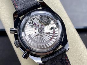 Reloj Cronógrafo Multifunción de Cerámica Negra de Alta Calidad, Mecánico, Resistente al Agua, de 44 mm, Movimiento N1 Factory 9300, Correa de Nailon - Product Image 5