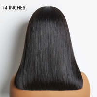 SDD Bone Straight Short Bob Pelucas Cabello humano Super Thin Hd 13X4 HD Pelucas frontales de encaje para mujeres negras Pelucas de encaje completo brasileño crudo