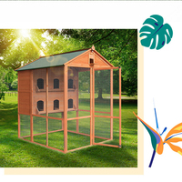 Cage en bois pour perruches, accessoire d'extérieur de grande taille, fabriqué en chine, motif oiseaux, perroquet, nouveauté 2020