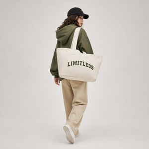 Eco Friendly Cotton <b>Canvas</b> Tote <b>Bag</b> <b>Large</b> Capacity Reusable Oversized Shoulder <b>Bag</b> with inner Pocket for Women Grocery Shopping - Product Image 2