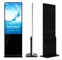 Afficheur vidéo publicitaire numérique, lecteur vidéo, kiosque interactif à écran tactile sur pied pour intérieur