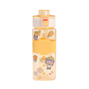 <span class=keywords><strong>2023</strong></span> nueva tendencia botella de agua portátil para deportes al aire libre 550ml/700ml/900ml botella de agua potable de plástico pajita aplicable para viajes - Product Image 3