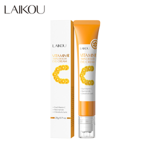 Crème pour les yeux triple-rouleau LAIKOU 20g, anti-âge, vitamine C, pour éliminer les rides et les cernes - Product Image 1