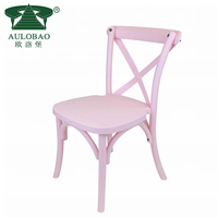 Chaise en résine pour enfants à dossier croisé colorée pour les fêtes Différents types pour les événements