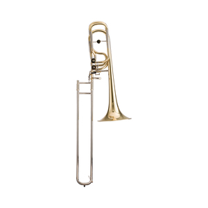 <span class=keywords><strong>Trombone</strong></span> basse à double piston en laiton avec clés Bb/F/Gb/D - Product Image 1