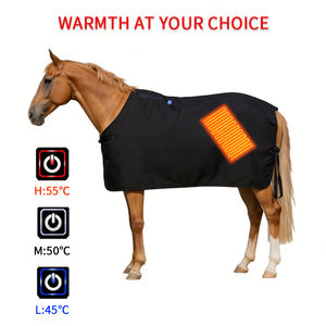 שמיכת סוס חשמלית מחוממת לחורף, ניתנת להתאמה אישית, מקצוע חדשה בתחום רכיבה על סוסים, שמיכת סוס עם חיבור USB לשמירה על חום. - Product Image 3