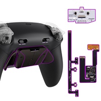 Kit de boutons arrière remappables en métal pour manette PS5 BDM-030/040/050 - RISE4 Plus MAX avec butons de déclenchement à clic et poignée caoutchoutée