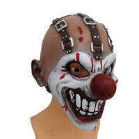 Masque de clown d'horreur américain, accessoire de costume d'Halloween, masque en latex de clown de jeu d'horreur