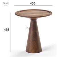 EKAR Cera Table d'appoint en bois massif Table d'appoint minimaliste de luxe pour Villa Salon Hôtel Chambre à coucher-pour la décoration intérieure