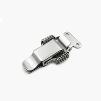 Loquet de serrage à levier en acier inoxydable 304 poli avec ressort de compression et cadenas pour poignée de four et armoire industrielle