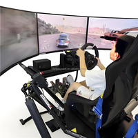 Simulador de Carreras Educativo Personalizable OEM ODM 3DOF-6DOF, Cabina de Aluminio con Asiento Metálico y Acabado Anodizado, Soporte para Volante de Carreras