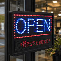 Panneau d'affichage LED programmable en gros, multicolore, pour les magasins de détail, les bars, les restaurants et les bureaux
