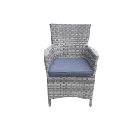 Chaises empilables de plage de jardin en rotin et osier Chaise d'extérieur de style classique pour des sièges confortables