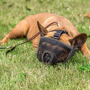 개를위한 조정 가능한 총구 짧은 주둥이 개 총구 불독 총구 안티 물린 안티 짖는 - Product Image 6