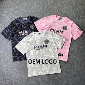 Camiseta Deportiva Casual de Algodón 100% Satinado, Estampada, Holgada, Moderna, de Diseñador, para Hombre, de Alta Calidad y Nuevo Estilo - Product Image 1