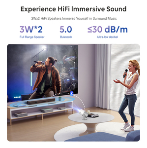 CRE CR50 Nouveau projecteur vidéo entièrement étanche et sans poussière, projecteurs LCD adaptés à une utilisation en intérieur et en extérieur - Product Image 3
