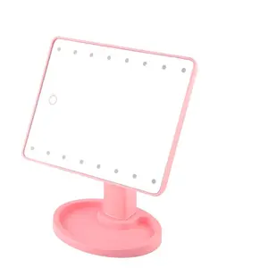 Miglior specchio per il trucco rotazione di 360 gradi 16 led 22 led Touch Screen regolabile specchio da tavolo per vanità da tavolo cosmetico di bellezza