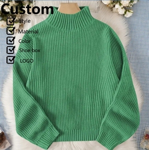 Suéter de punto de color sólido diseño clásico de cuello redondo adecuado tanto para hombres como para mujeres muy adecuado para primavera y otoño - Product Image 2