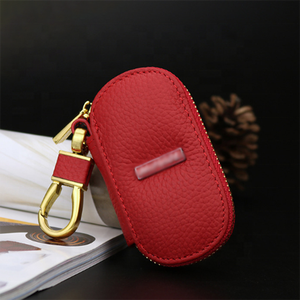 Funda de cuero para llave de <span class=keywords><strong>coche</strong></span>, cartera, funda para llave de <span class=keywords><strong>ama</strong></span> de llaves, funda Universal, caja de embalaje, logotipos personalizables - Product Image 4