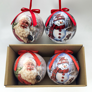 Boules de Noël en mousse pour fenêtre, motif bonhomme de neige et renne, en polystyrène, ornement animal en mousse pour promotion saisonnière - Product Image 5