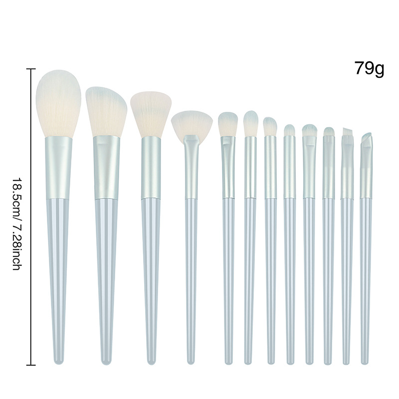 Ensemble de 12 pinceaux bleu clair [sachet OPP]
