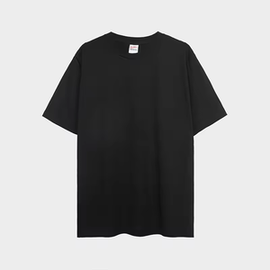 Camiseta de Cuello Redondo para Hombre, 100% Algodón, Diseño Personalizado, 250 g/m², Estilo Urbano, Tallas Grandes, OEM ODM - Product Image 3