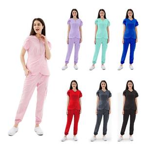 Uniformes de Enfermería Absorbentes y Elásticos de Spandex Tejido, Ecológicos, Tallas Grandes - Product Image 1