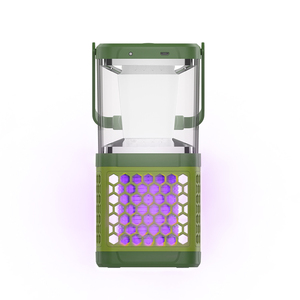 1800mAh Rechargeable <strong>Bug</strong> <strong>Zapper</strong> <strong>Light</strong> with LED Solar USB Charge Lithium Outdoor Camping Tent Lantern Mosquito Killer - Product Image 1